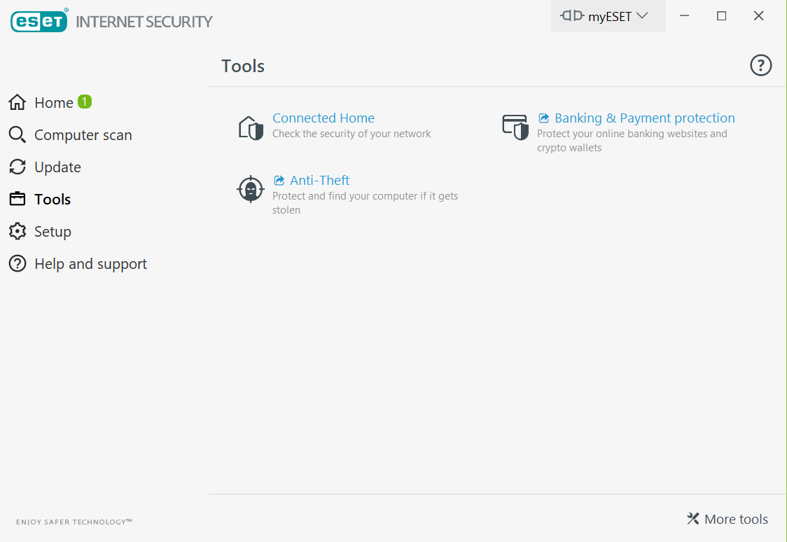 Eset Internet Security Tools