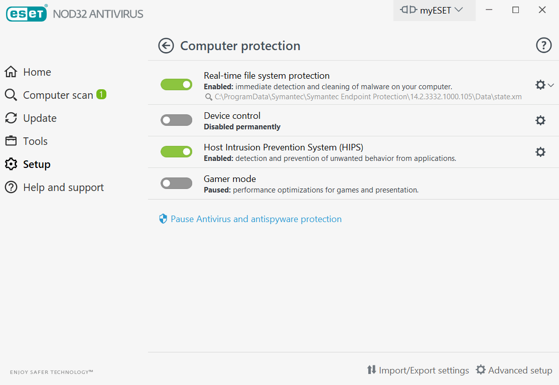ESET NOD32 Computer Protection