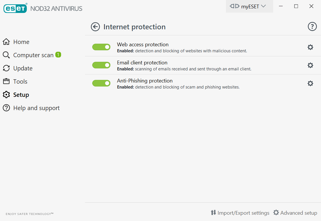 ESET NOD32 Internet Protection